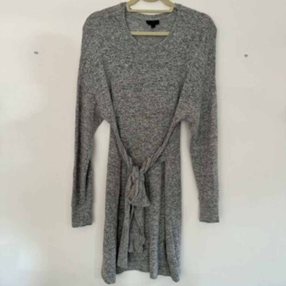 Topshop Faux Wrap Dress grey size 2